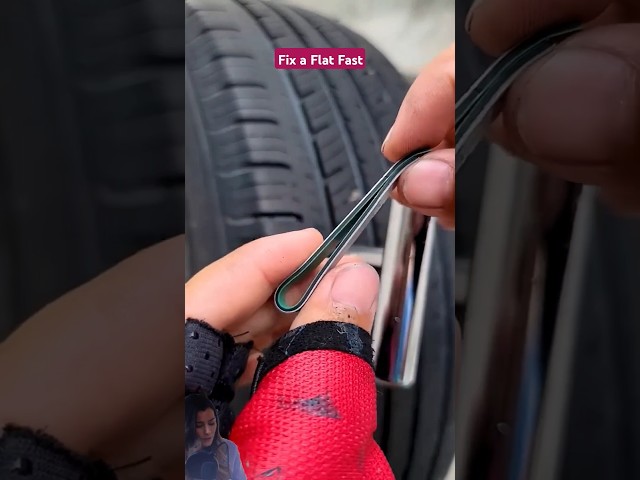 🚗 Quick Tire Repair Hack 🔧 #shorts