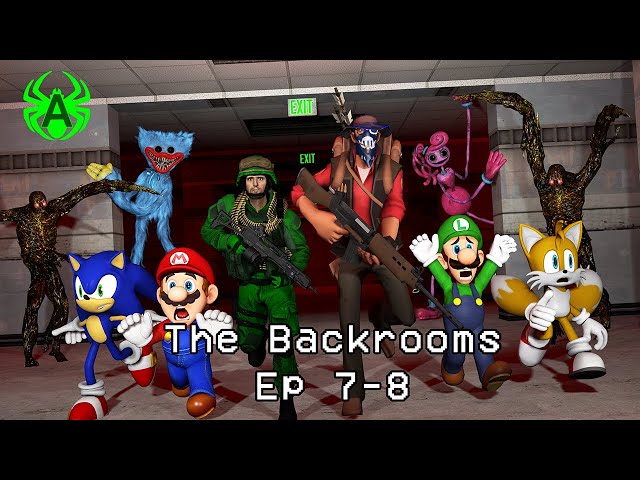 The Backrooms But Everyone Is In It! Compilation (EP 7-8)