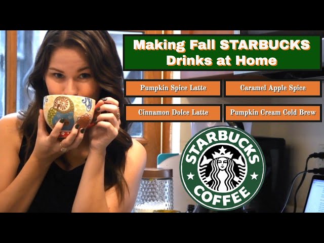 Recreating FALL STARBUCKS DRINKS at Home!