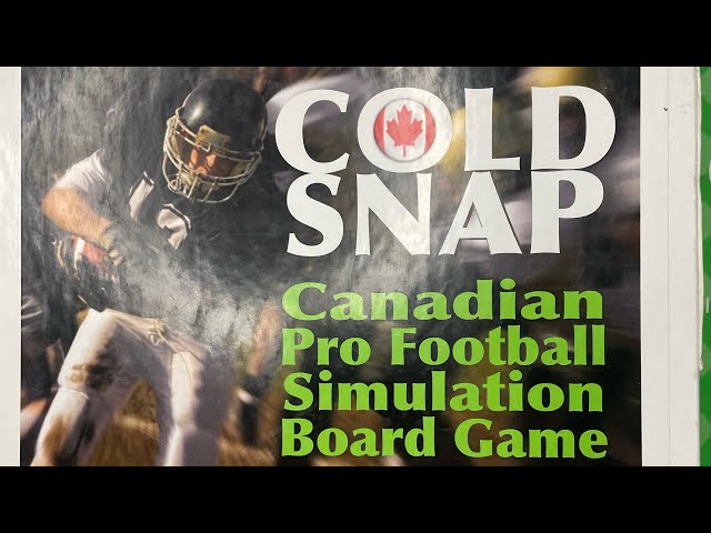 Cold Snap. Canadian Pro Football Simulation. 2023 BC Lions at Winnipeg