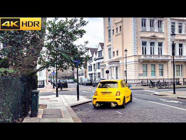 A Cloudy ☁️ Dreamlike Walk in Kensington 😍🌁 | London [4K HDR]