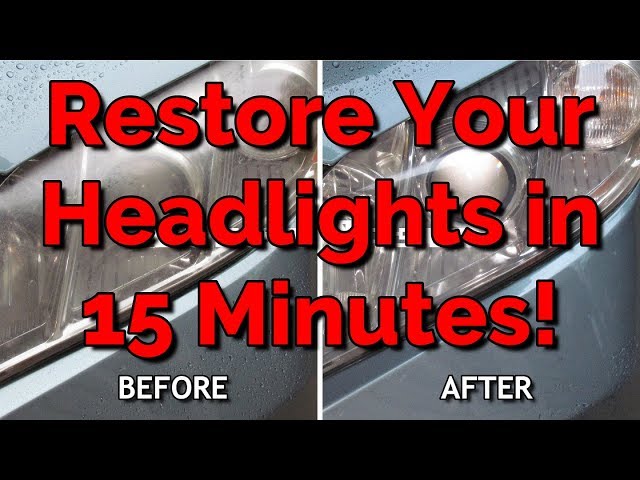 Restore Your Cloudy Headlights in 15 Minutes!