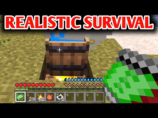 🔥 Realistic Survival 1.8 Update | Best Addon For MCPE Bedrock edition 1.21.51 (Hindi)