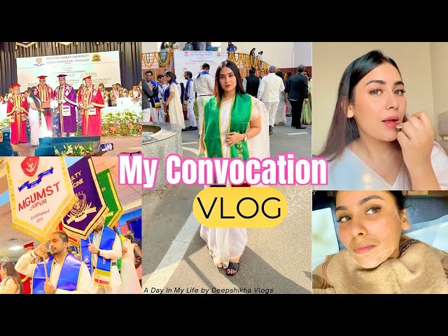 OMG!! Convocation Vlog - Profession Reveal, Extensions & Laser Session | Deepshikha Vlogs