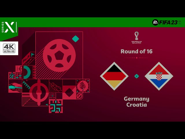 FIFA 23 World Cup Qatar 2022 | Germany vs Croatia | XBOX Series X Gameplay | 4K HDR 60 FPS