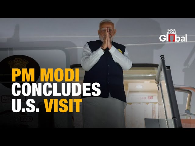 LIVE | PM Modi Emplane For New Delhi | Indian Prime Minister Concludes US Visit | World News