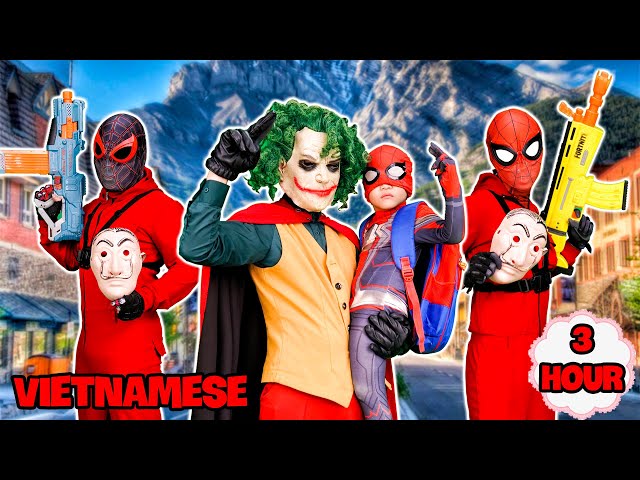 Siêu Nhân Nhện Và Cảnh Sát Nhện Giải Cứu Con Tin Khỏi Joker - Tổng Hợp Video Hay Nhất