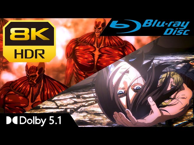 [8K HDR] Eren's Founding Titan Transformation - Attack on Titan | Blu-Ray • Dolby 5.1