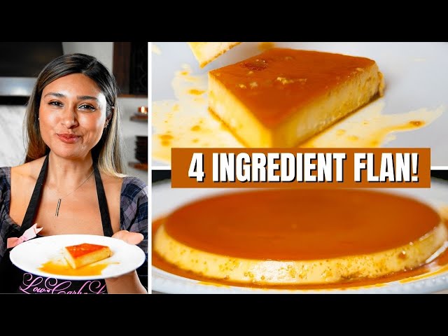 4 INGREDIENT KETO TRADITIONAL FLAN CAKE! QUICK EASY MEXICAN RECIPE