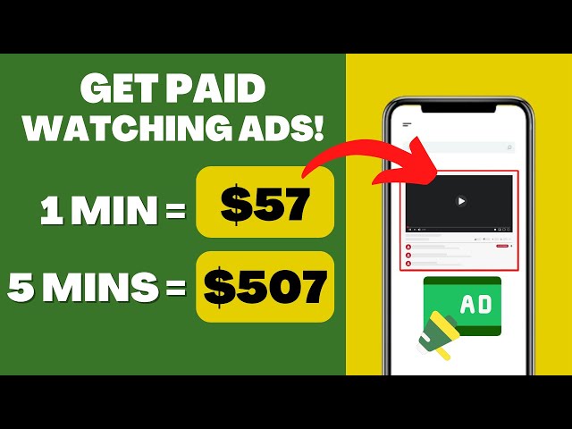 How To Make $57 Per 5 Mins Repeatedly By Watching Video Ads! (Make Money Online)