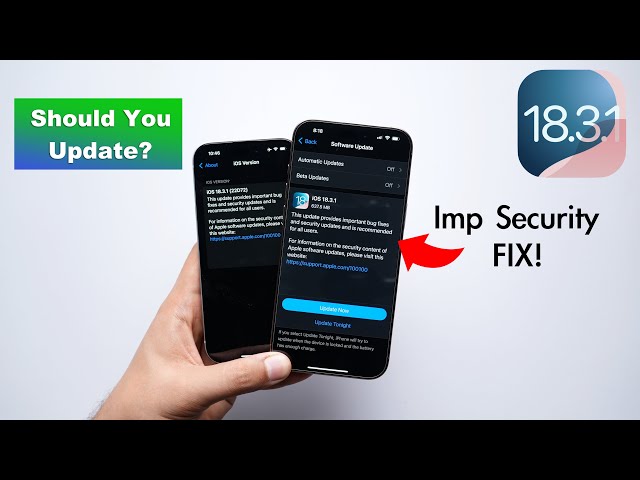 iOS 18.3.1 Released 🔥 | Important Update! Bugs, Battery, Green Screen Issue? (HINDI)