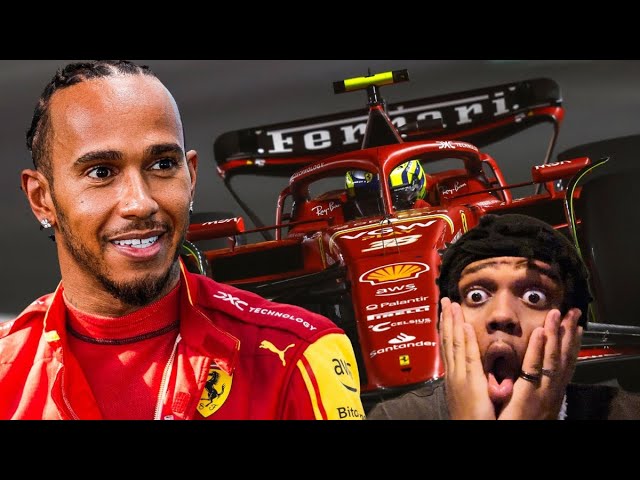 LEWIS HAMILTON 1ST TIME IN A FERRARI 😱 #f1 #lewishamilton