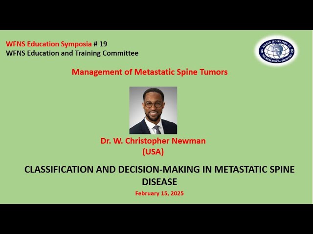 CLASSIFICATION AND DECISION-MAKING IN METASTATIC SPINE DISEASE