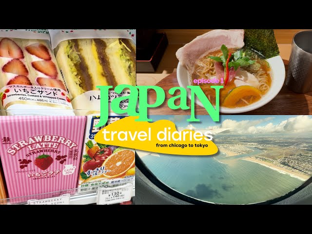 Japan Travel Diaries | Ep1. 1st time on Zipair✈️, LA layover, eating ramen in Tokyo, exploring Ginza