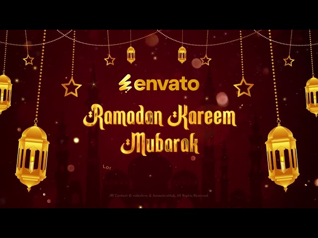 Ramadan Mubarak Greetings Intro for After Effects 2025