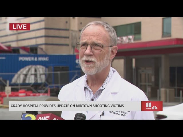 'Good news' | Grady Hospital gives update on Midtown Atlanta shooting victims