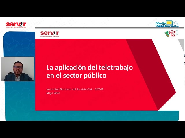 Webinar: Aplicación del teletrabajo en el sector público