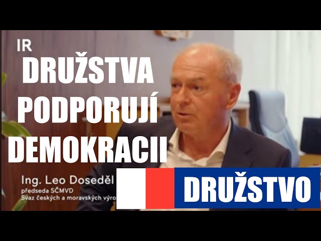 Přínos družstevnictví pro republiku 🇨🇿 DRUŽSTVA FORMA SOLIDARITY A DEMOKRACIE