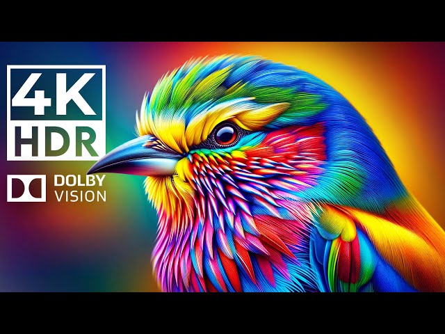 The Best Dolby Vision 4K HDR Video ULTRA HD 120 fps | with Cinematic Sound (Colorful Animal Life)