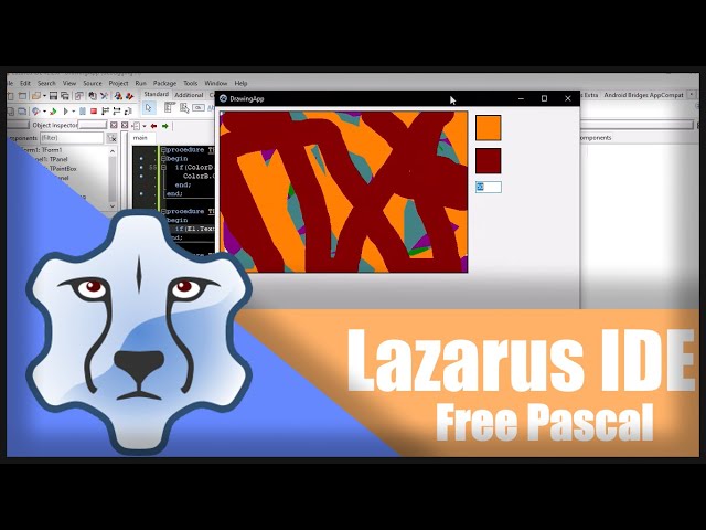 How to quickly create a simple drawing app in Lazarus IDE