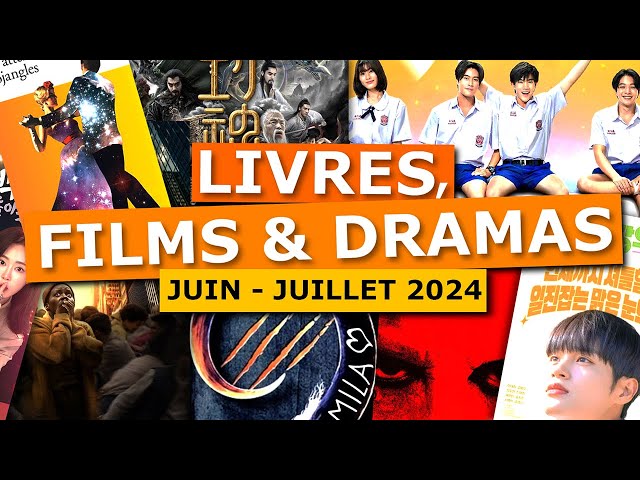 La récap avec aussi des bouquins | JUIN-JUILLET 2024 | Livres, films & dramas