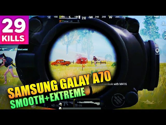 SAMSUNG GALAXY A70 PUBG MOBILE | SMOOTH + EXTREME | DUO VS SQUAD | BEST SENSITIVITY | 29 KILLS