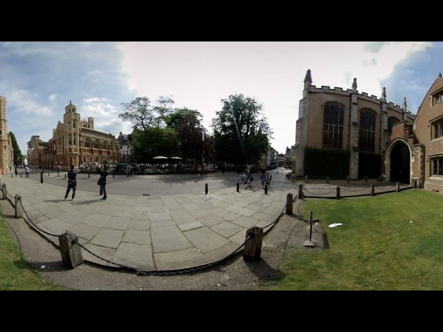 Cambridge University England 360VR - 360 Video [Royalty Free Stock Footage] $350