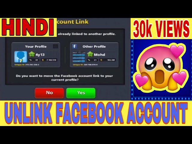 How To Unlink Facebook Account In 8 Ball Pool | How To Remove Facebook In 8 Ball