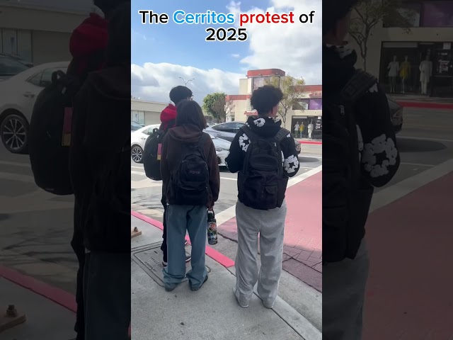 The Cerritos #protest of #2025 #civil #students #politics #ice #trump #foryou