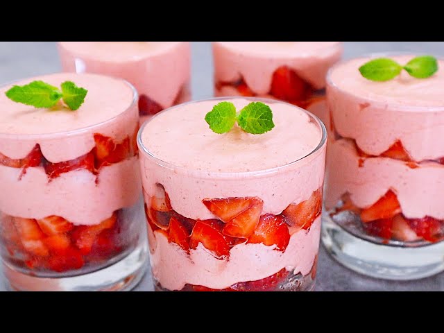 Strawberry dessert recipe easy and tasty