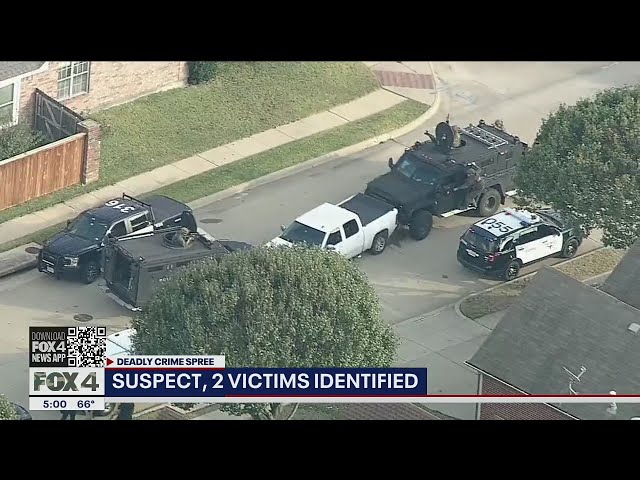 Fort Worth police chase suspect, victims ID'd; man used truck to kill two people