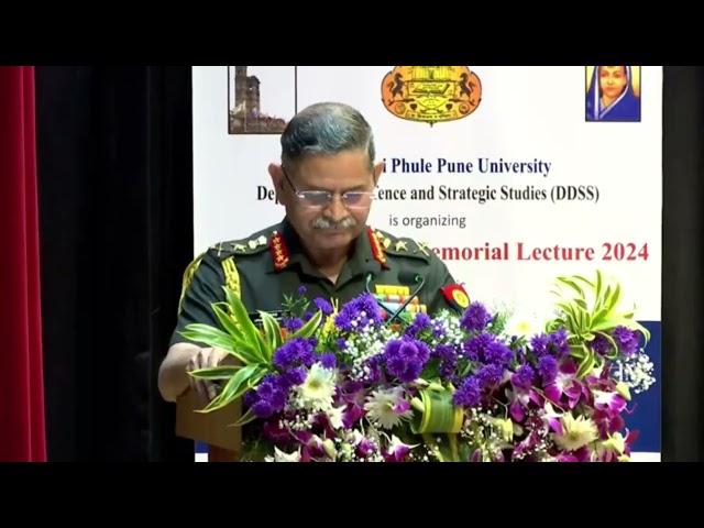 Lecture by COAS on the topic, “Role & Contribution of Indian Army in Securing India’s Growth Story”