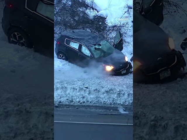 Video shows teens in stolen vehicle fly off bridge following high-speed chase