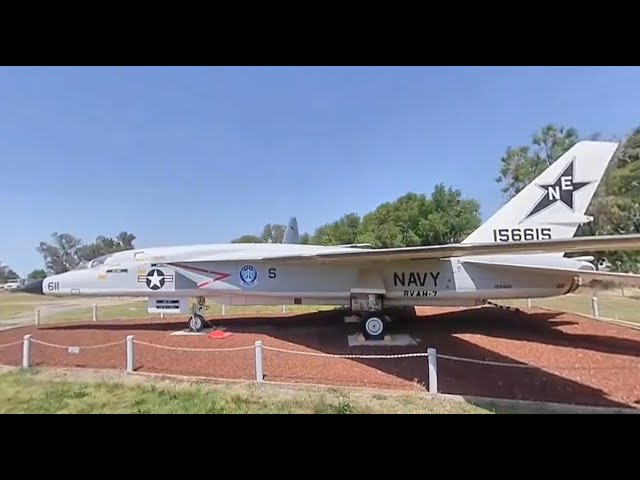 North American RA-5C Vigilante VR180 walk around Castle Air Museum