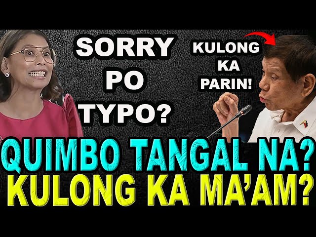 KAKAPASOK LANG ! NABISTO NA SI QUIMBO NILAGLAG SI TAMBA? CONG. UNGAB HINDI MASAGOT NI QUIMBO!