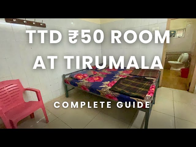 TTD 50 Rupees Room at Tirumala| Tirumala Offline Room Booking Details