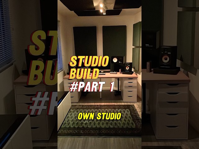 Home recording studio build day 1 !!#recordingstudiolife #music #studiosetup