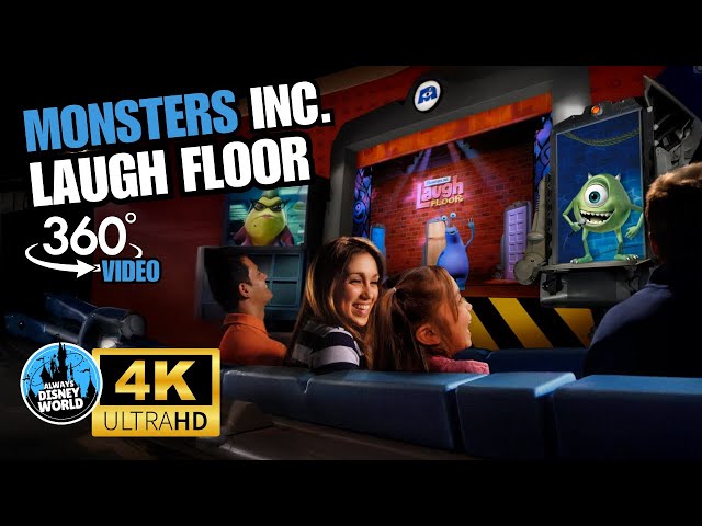 POV 360 Degree Video 4K Disney World Magic Kingdom Monsters Inc. Laugh Floor