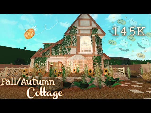 Bloxburg Fall/Autumn Cottage Speed build *145k*