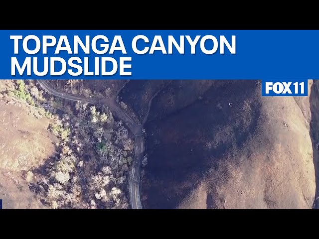 Mudslide on Topanga Canyon Blvd