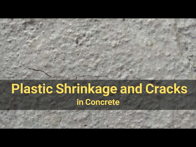 Plastic Shrinkage and Cracks in Concrete