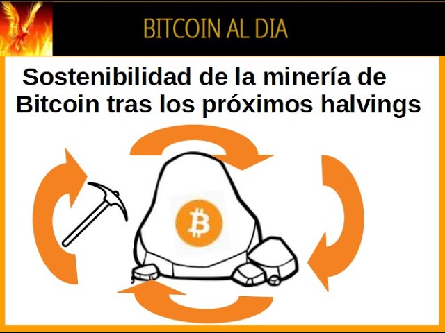 Sostenibilidad de la minería de BITCOIN tras los próximos  3 o 4 halvings.