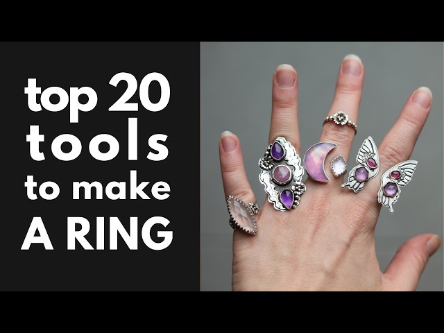 What TOOLS you need to make rings at home! Beginner silversmithing