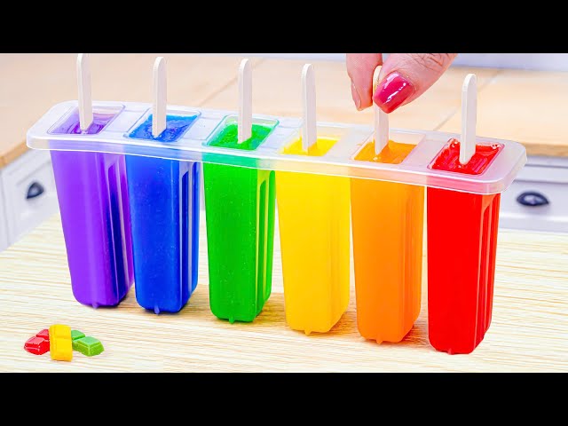 Rainbow Ice Cream Cake🌈Beautiful Miniature Rainbow Ice Cream & Cake Decorating Ideas🍫Baking Yummy