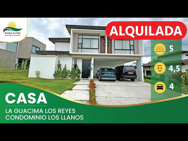 Casa en alquiler en el condominio Los Llanos en Ciudad Hacienda Los Reyes, La Guacima.