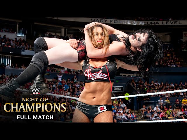 FULL MATCH - Paige vs. Nikki Bella vs. AJ Lee – WWE Divas Title Match: WWE Night of Champions 2014