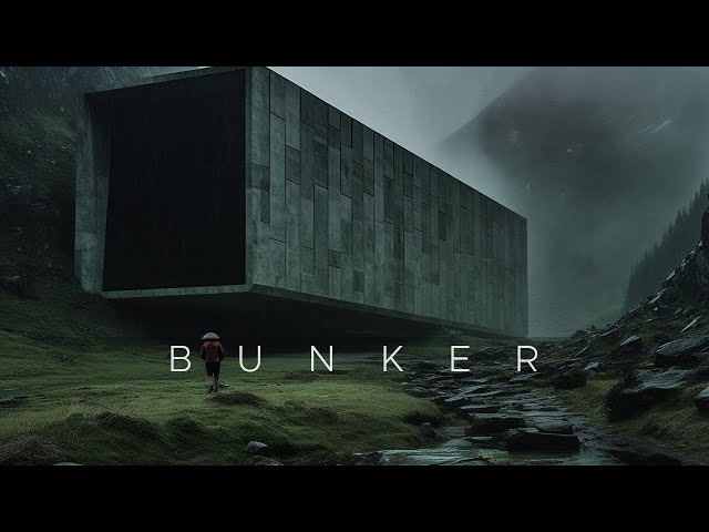 'BUNKER' Relaxing Dark Ambient Music | Ultra Deep And Atmospheric! | 3D Rain SFX [4K]