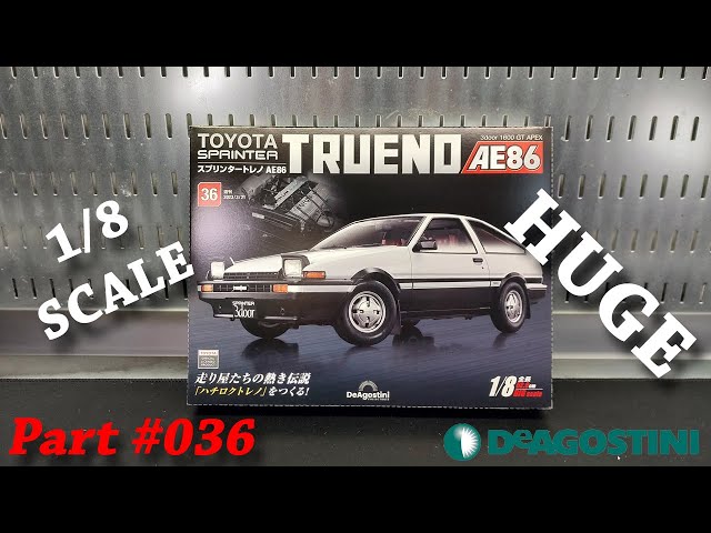 HUGE Toyota AE86 Model Kit Part #036! | DeAgostini 1/8 Scale Toyota Sprinter Trueno | Levin