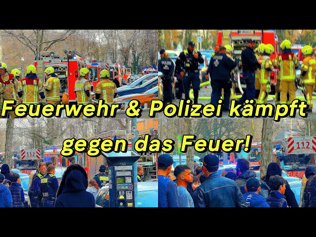 🚨 Flammen-Inferno in Berlin-Wedding! Feuerwehr & Polizei kämpft gegen das Feuer!🔥🚒