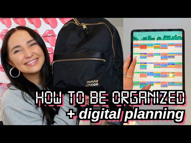 HOW TO STAY ORGANIZED | digital planning, whats in my backpack, productivity hacks